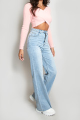 High Waisted Wide Leg Jeans