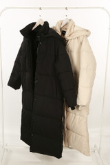 Quilted Puffer Coat With Hood