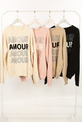 Amour Embellished Fine Knit Jumper