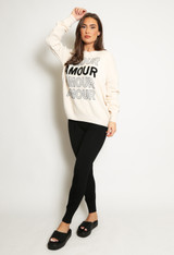 Amour Embellished Fine Knit Jumper