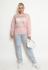 Amour Embellished Fine Knit Jumper