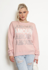 Amour Embellished Fine Knit Jumper