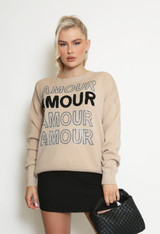 Amour Embellished Fine Knit Jumper