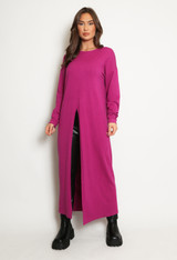 Maxi Jumper With Front Split