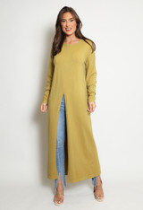 Maxi Jumper With Front Split