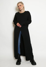 Maxi Jumper With Front Split