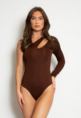 One Shoulder Cut Out Bodysuit