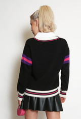 Beatles Slogan Collared Jumper