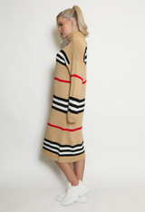 Stripe Roll Neck Jumper Dress