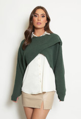 Cropped Wrap Jumper