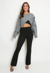 Cropped Wrap Jumper