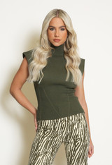 Sleeveless Knitted Top