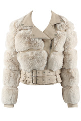 Faux Fur Biker Jacket