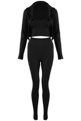 Ribbed Active Three Piece Set