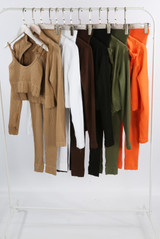 Ribbed Active Three Piece Set