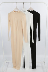 High Neck Zip Up Unitard