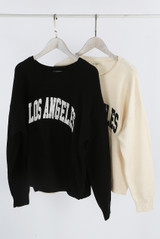 LOS ANGELES Round Neck Knitted Jumper