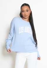 LOS ANGELES Round Neck Knitted Jumper
