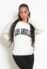 LOS ANGELES Round Neck Knitted Jumper