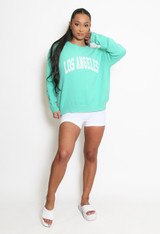 LOS ANGELES Round Neck Knitted Jumper