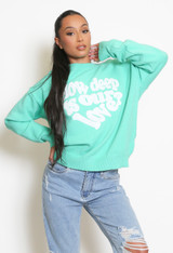 HOW DEEP IS OUR LOVE Knitted Jumper