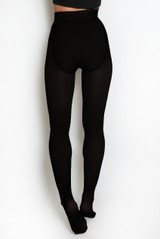 Black Fleece Lined Thermal Tights