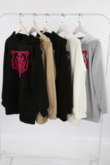 Tiger Embossed Hoodie