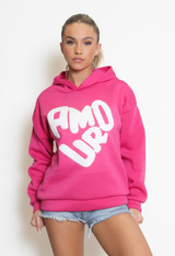 AMOUR Embossed Hoodie