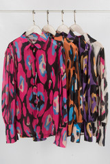 Sheer Leopard Printed Blouse