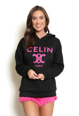 Celin Slogan Hoodie