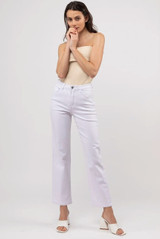 Cropped Straight Leg Jeans