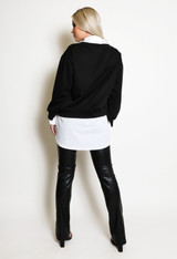 Light Weight Slogan Sweatshirts with Shirt Hem
