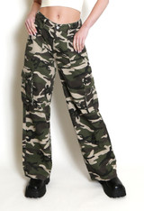 Camouflage Cargo Pocketed Trousers