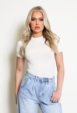 Round Neck Short Sleeve Bodysuit