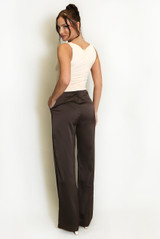 Luxe Satin Tailored Trouser