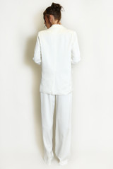 Luxe Satin Blazer And Trouser Suit