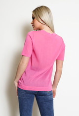 Round Neck Woven Top