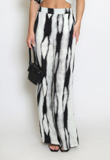 Monochrome Print Wide Trouser