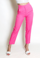 High Waisted Straight Leg Trouser