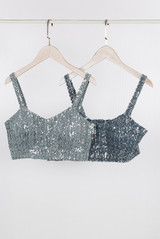 Dogtooth Sequin Bralet 