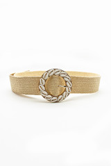 Shell Buckle Woven Belt