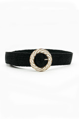 Shell Buckle Woven Belt