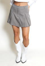 Box Pleat Skort 