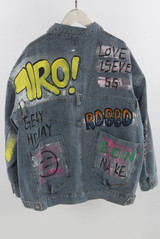 Graffiti Oversized Denim Jacket