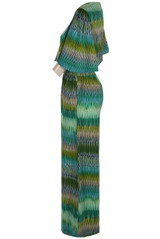 Belted Printed Wide Leg Jumpsuit