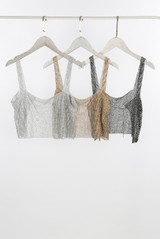 Chain Mail Open Back Crop Top