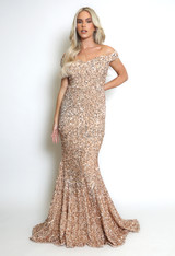 Sweet Heart Sequin Maxi Dress