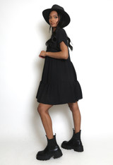 V Neck Smock Dress