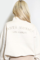 Santa Monica Half Zip Sweatshirt