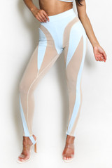 Mesh Insert Stirrup Leggings